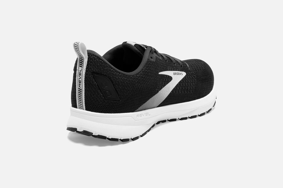 Brooks Revel 4 Road Running Shoes - Mens - Black/Silver - TC2457391